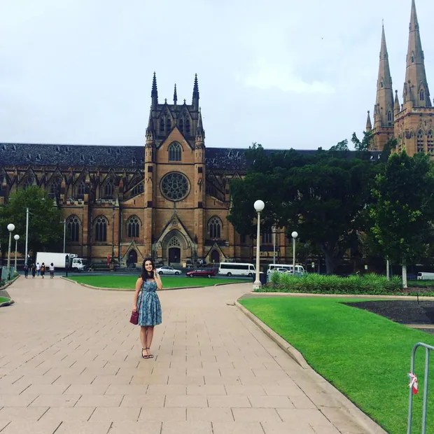 Chelsea Sheehan-Gaiger in Sydney for an audition. Photo/Supplied